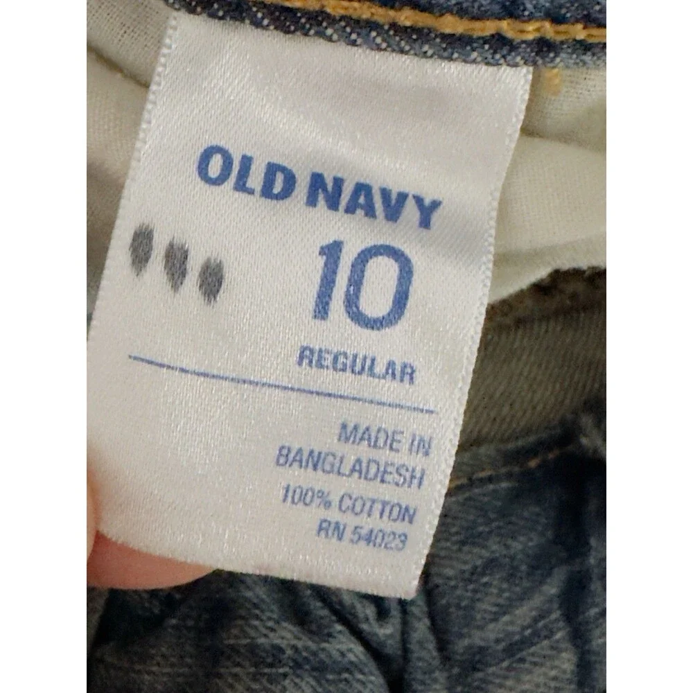 Vtg Old Navy Boys Size 10 Cargo Shorts Baggy Skater Carpenter Y2K 90s Denim Jean